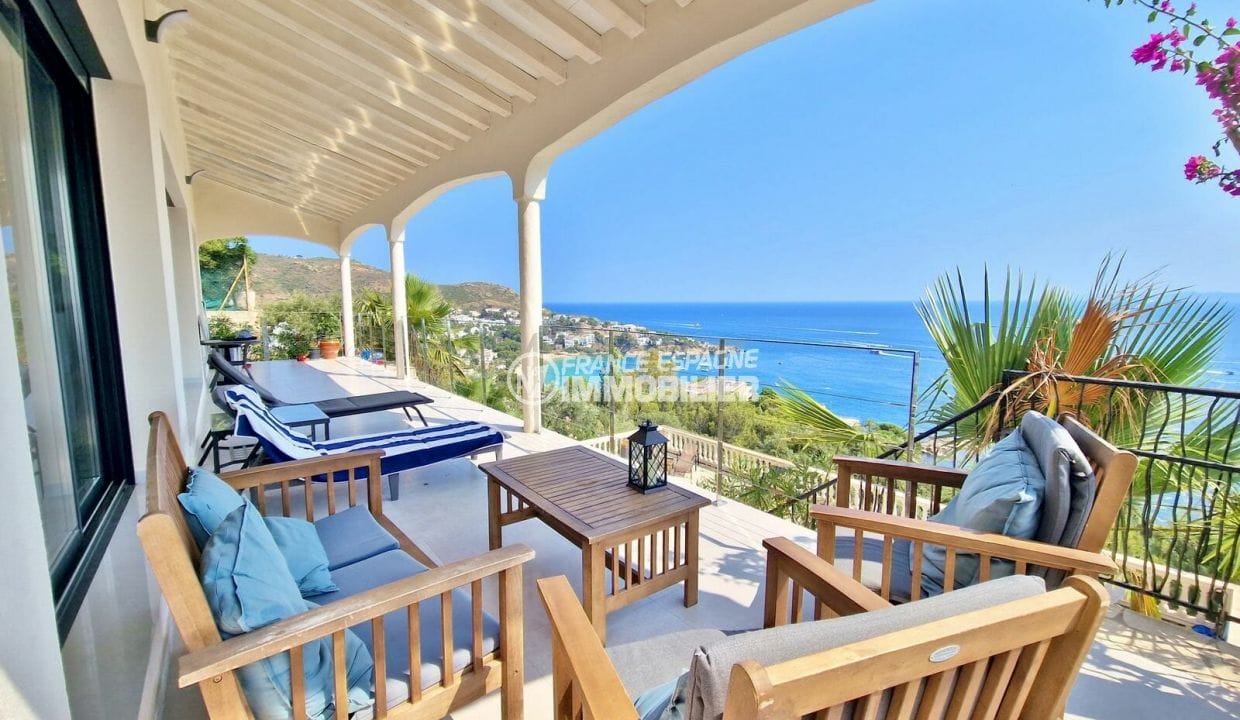 achat maison rosas, 6 pièces 263 m², terrasse couverte vue mer et plage
