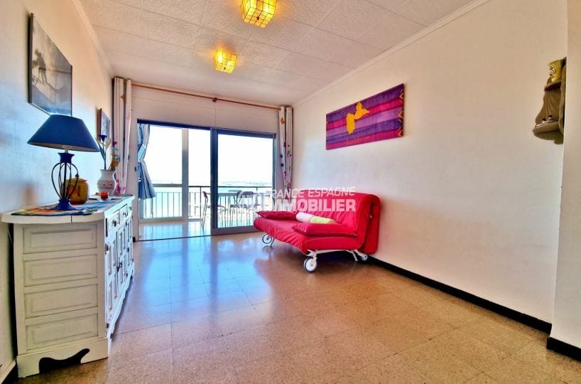 acheter appartement rosas, 3 pièces 61 m², salon accès terrasse véranda