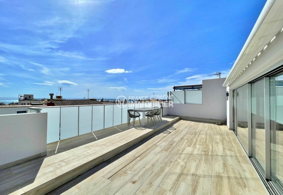 appartement a vendre rosas, 5 pièces 154 m² duplex, terrasse solarium