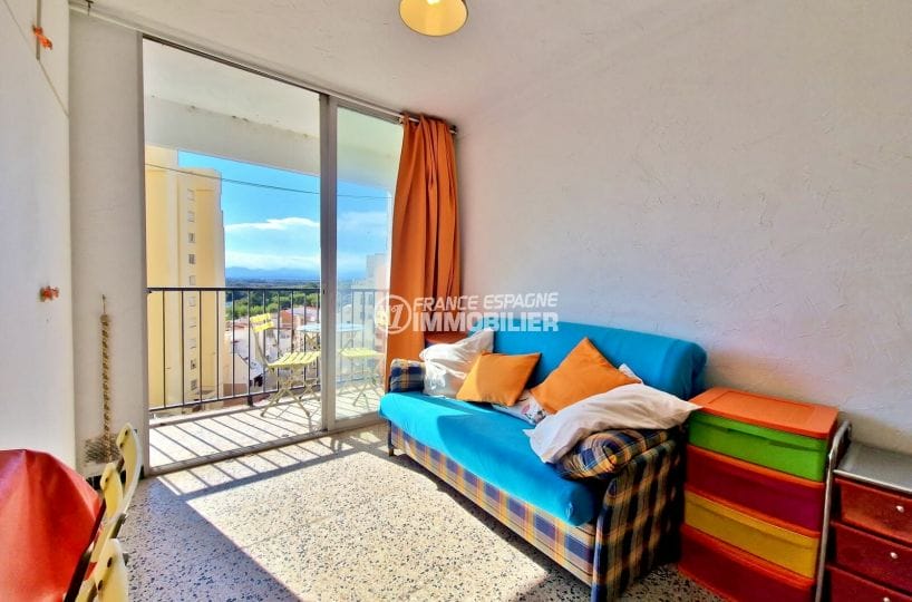 appartement a vendre empuriabrava, 1 pièce 22 m², salon donnant sur terrasse