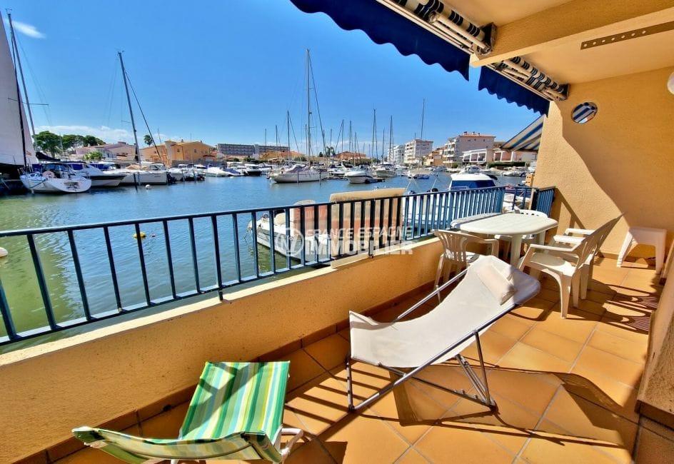 vente appartement rosas, 2 pièces 57 m², terrasse couverte vue marina