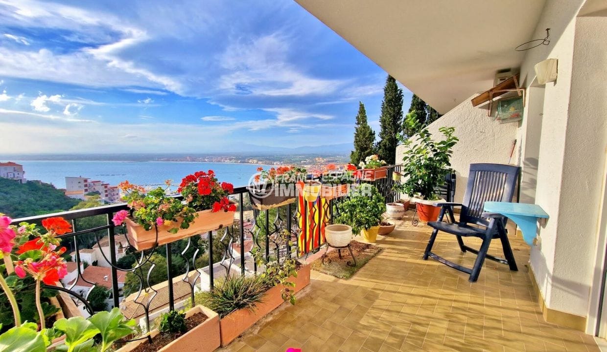 maison a vendre a rosas, 5 pièces vue mer 176 m², terrasse couverte vue mer