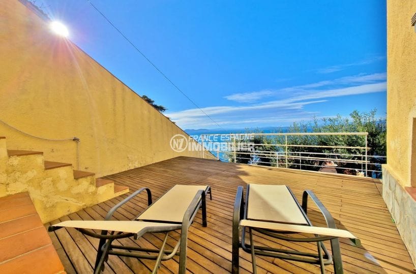 vente immobiliere rosas: villa 5 pièces vue mer 238 m², terrasse vue mer