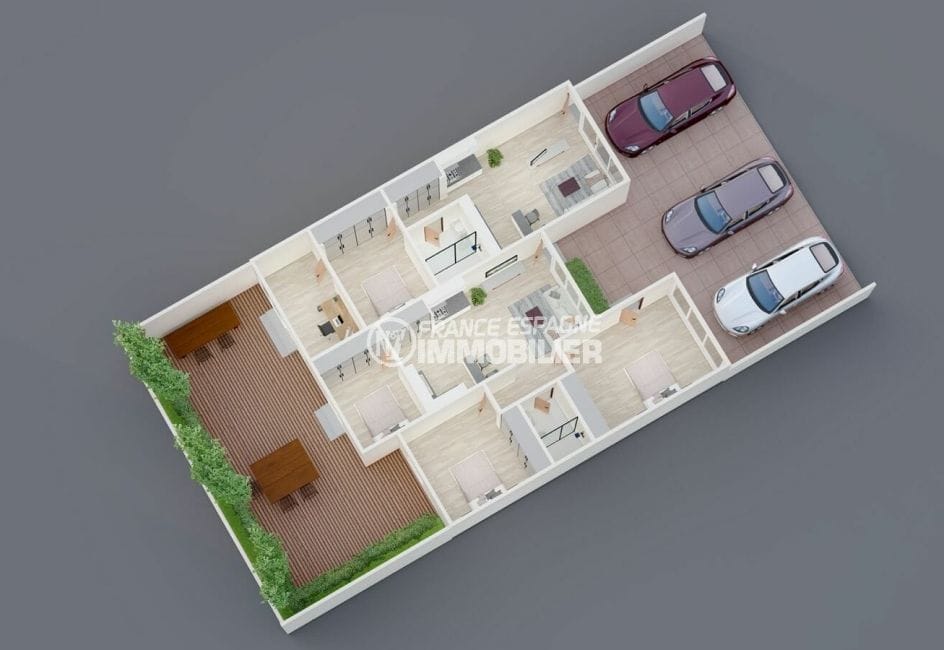 maison a vendre empuriabrava, 6 pièces contruction neuve 88 m², secteur résidentiel