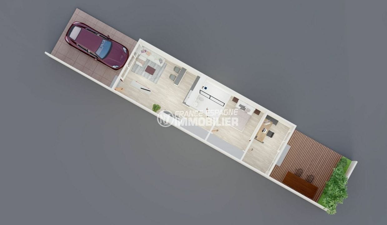 maison empuriabrava, 6 pièces contruction neuve 88 m², appartement indépendant