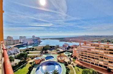 appartement a vendre rosas, 1 pièce vue sur mer 36 m², résidence avec piscine, expo sud-ouest