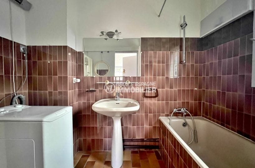france espagne immobilier: studio 1 pièce vue dégagée 29 m², salle de bain, wc