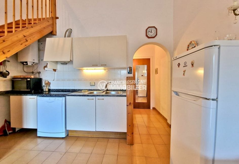 vente immobiliere rosas espagne: villa 4 pièces vue dégagée 66 m², cuisine ouverte