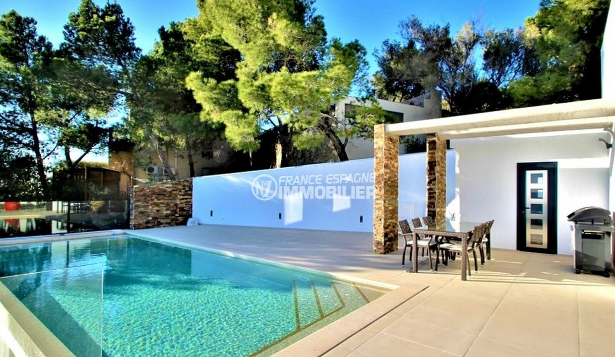 ventes immobilieres rosas espagne: villa7 pièces haut standing 581 m², grande terrasse avec piscine