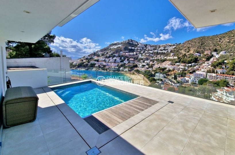 vente immobiliere rosas espagne: villa 8 pièces vue sur mer 641 m², piscine sur terrasse