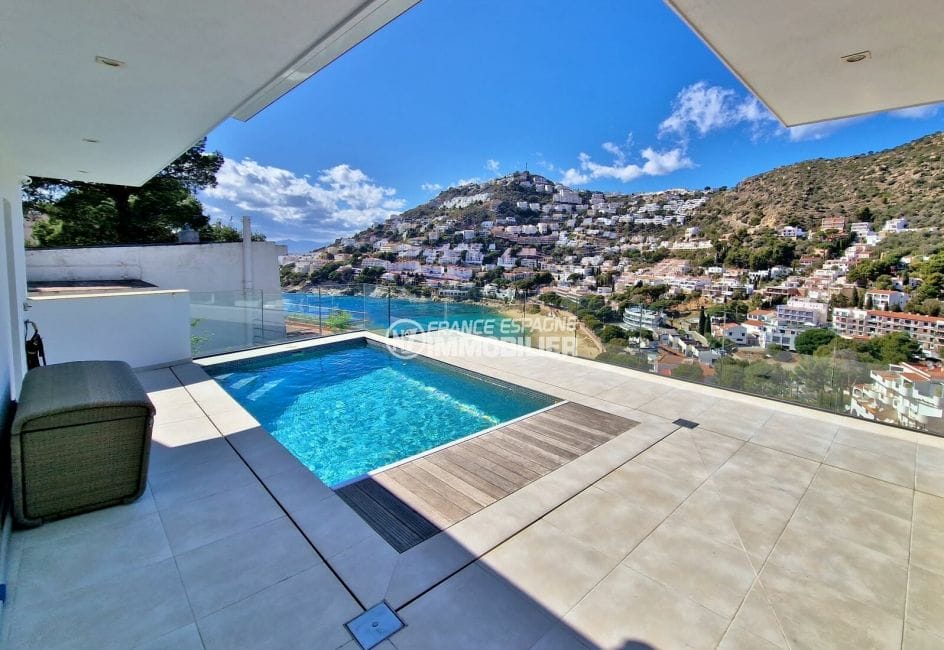 vente immobiliere rosas espagne: villa 8 pièces vue sur mer 641 m², piscine sur terrasse