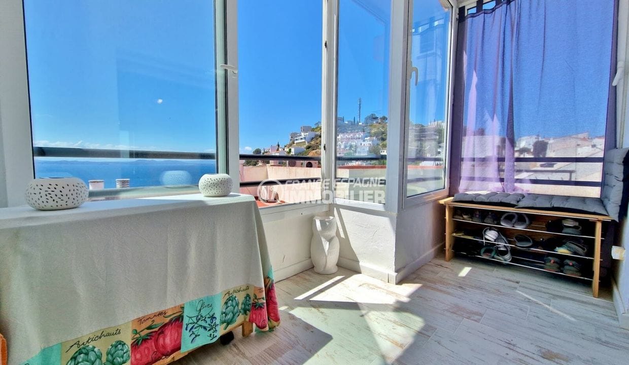 appartements a vendre a rosas, 2 pièces belle vue mer 57 m², terrasse vue mer