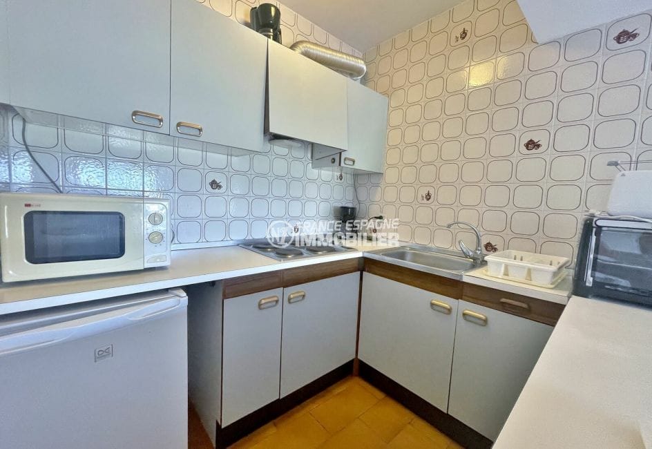 venta piso empuriabrava, 3 habitaciones residencia atypique 52 m², cocina américaine