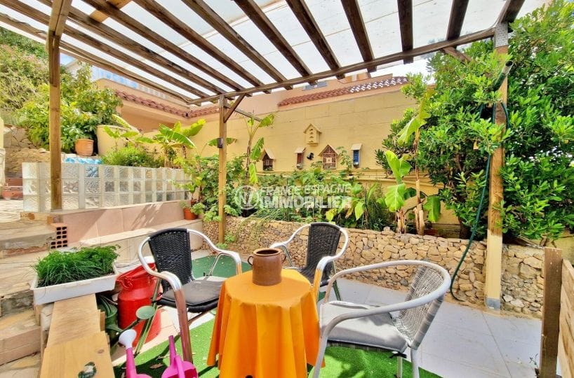vente immobiliere rosas: villa 5 pièces vue sur mer sud 240 m², coin detente