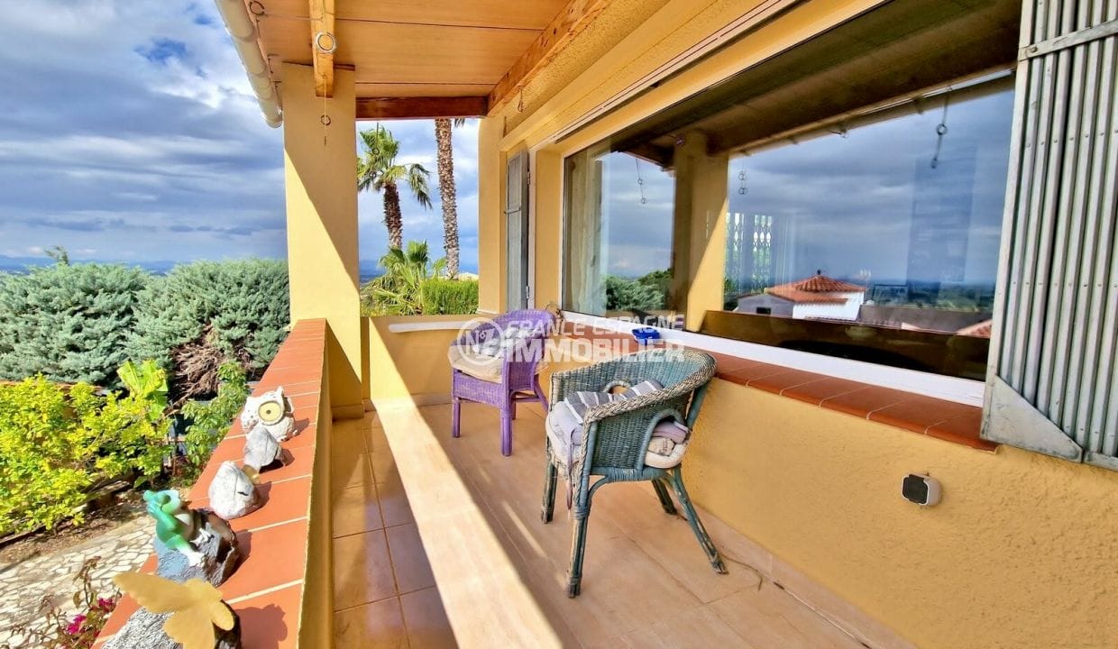 vente immobilière rosas: villa 5 pièces vue sur mer sud 240 m², terrasse couverte