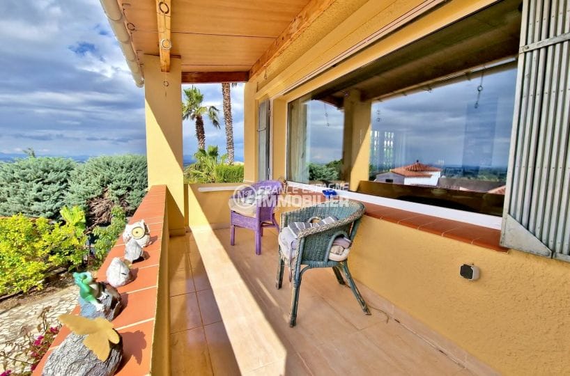 vente immobilière rosas: villa 5 pièces vue sur mer sud 240 m², terrasse couverte