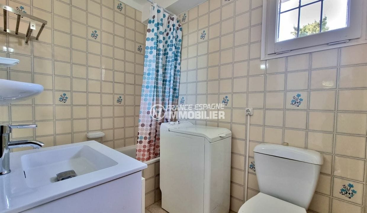 appartement à vendre rosas, 1 pièce belle terrasse 24 m², salle de bain, wc