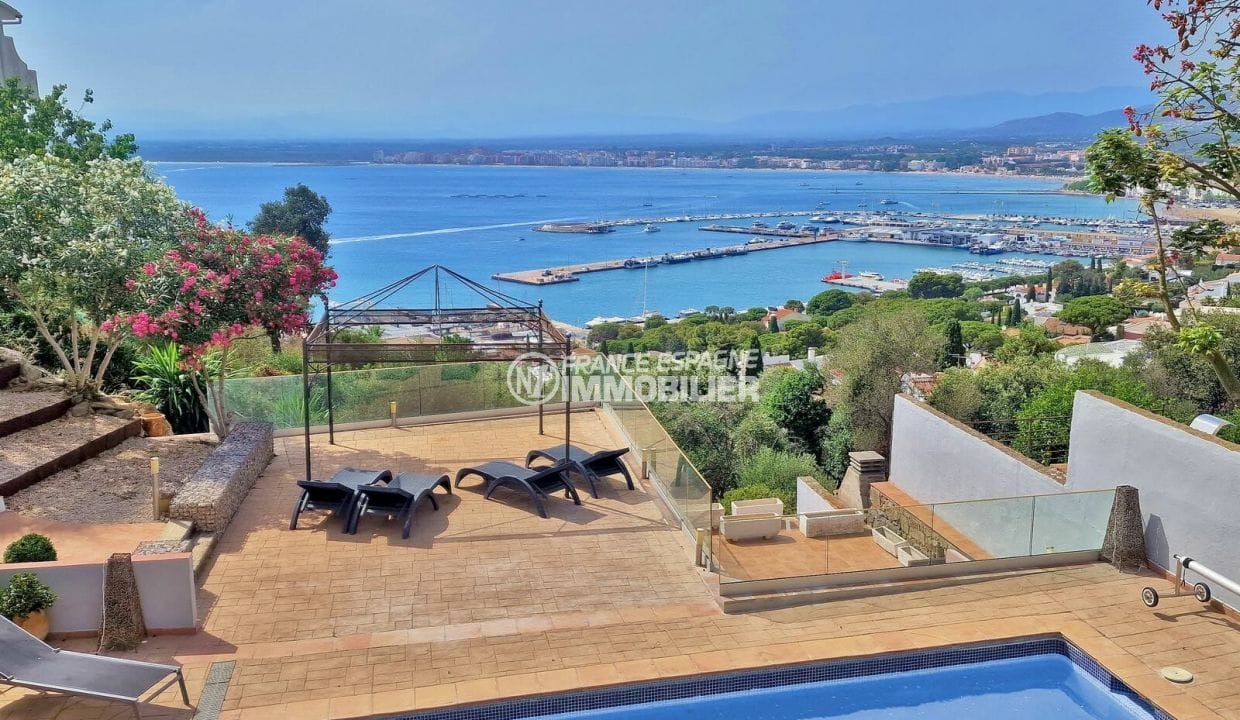 maison a vendre a rosas, 4 pièces 286 m² vue sur mer/port, belle vue mer