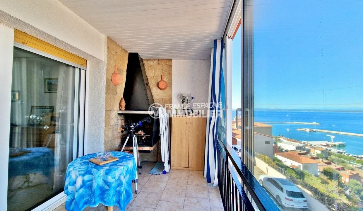 appartements a vendre a rosas, 3 pièces 74 m² vue sur mer, terrasse avec barbecue