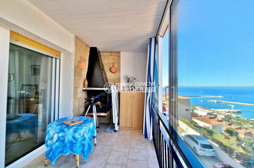 appartements a vendre a rosas, 3 pièces 74 m² vue sur mer, terrasse avec barbecue