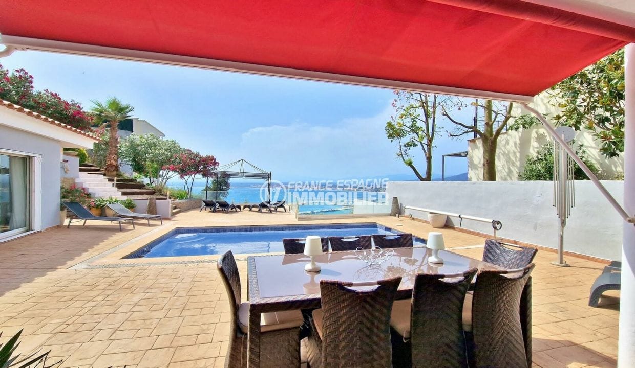 achat maison rosas, 4 pièces 286 m² vue sur mer/port, grande terrasse