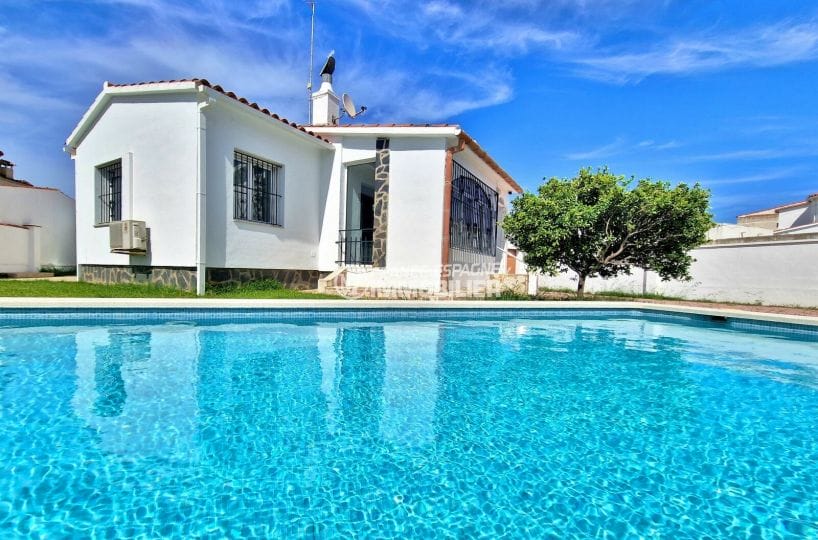 maison a vendre empuria brava, 6 pièces 127 m² et appt indep, piscine privée
