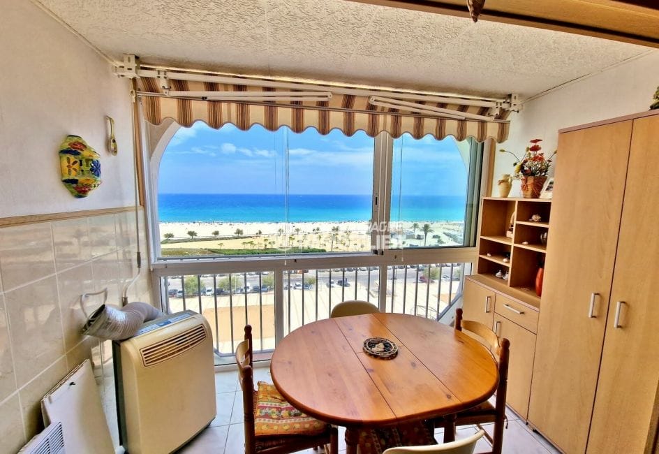 appartement a vendre empuriabrava, 1 pièce 33 m² belle vue mer, véranda vue mer