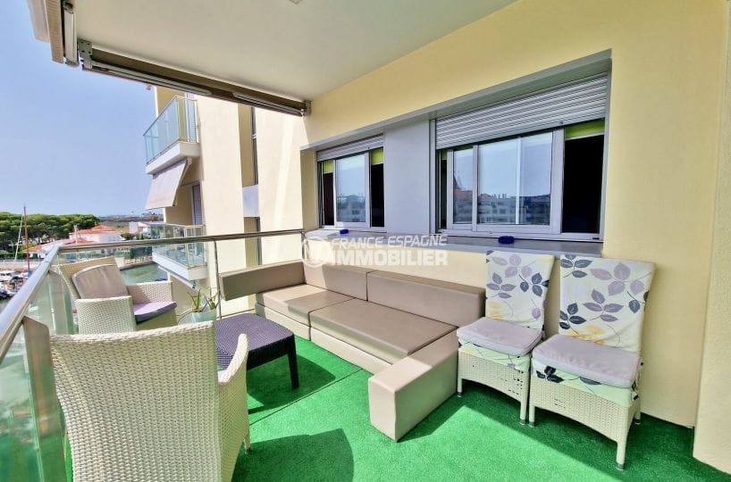 achat appartement rosas, 3 pièces 72 m² avec vue marina, grande terrasse