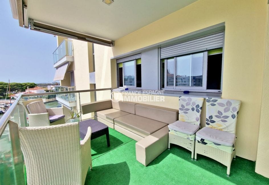 achat appartement rosas, 3 pièces 72 m² avec vue marina, grande terrasse