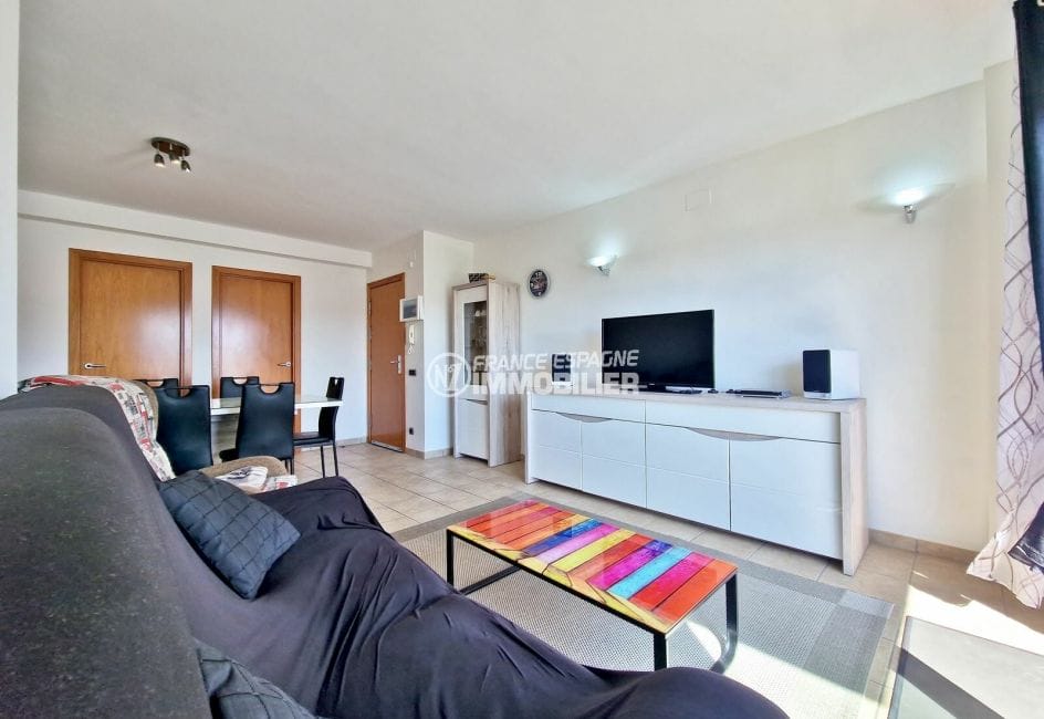 acheter appartement rosas, 4 pièces 70 m² vue canal, salon/salle à manger