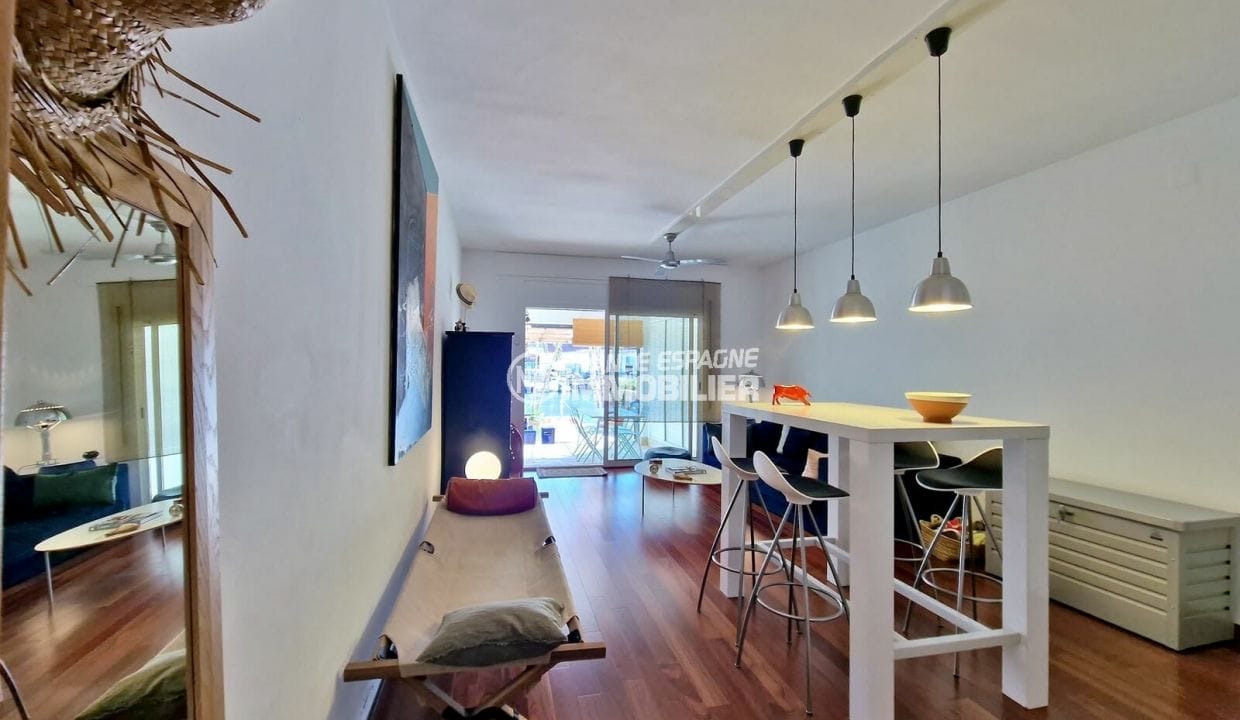 acheter appartement empuriabrava, 3 pièces 68 m² avec amarre, salon/salle à manger