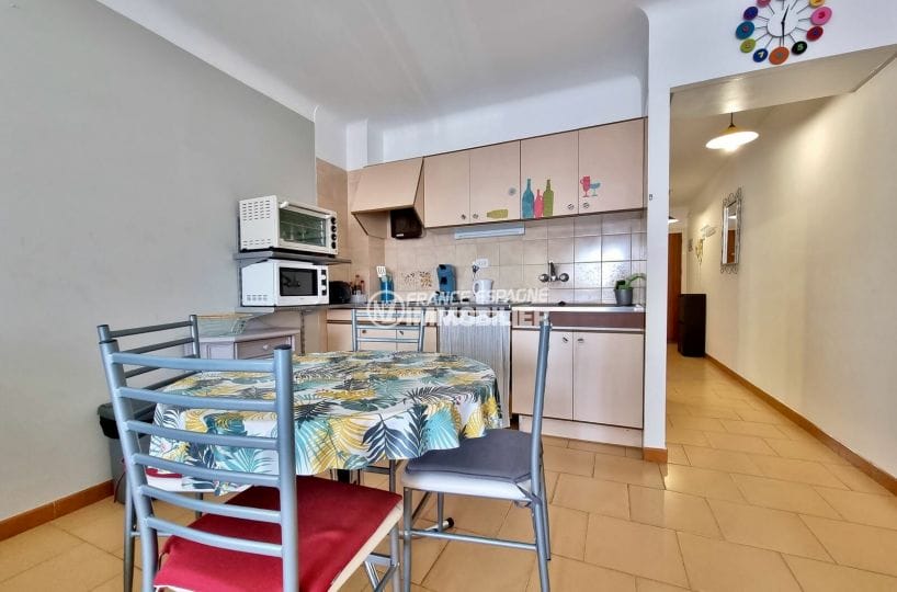 appartement à vendre à rosas espagne, 2 pièces 52 m² petite vue mer, cuisine ouverte