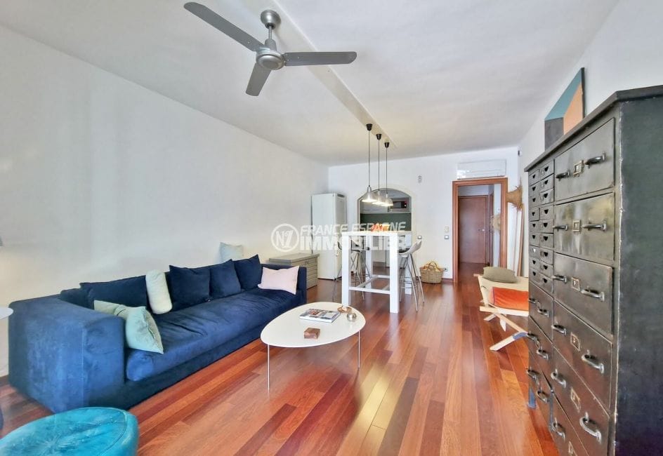 appartement à vendre à empuriabrava, 3 pièces 68 m² avec amarre, pièce à vivre