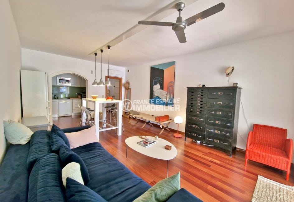 appartement à vendre empuriabrava, 3 pièces 68 m² avec amarre, parquet au sol