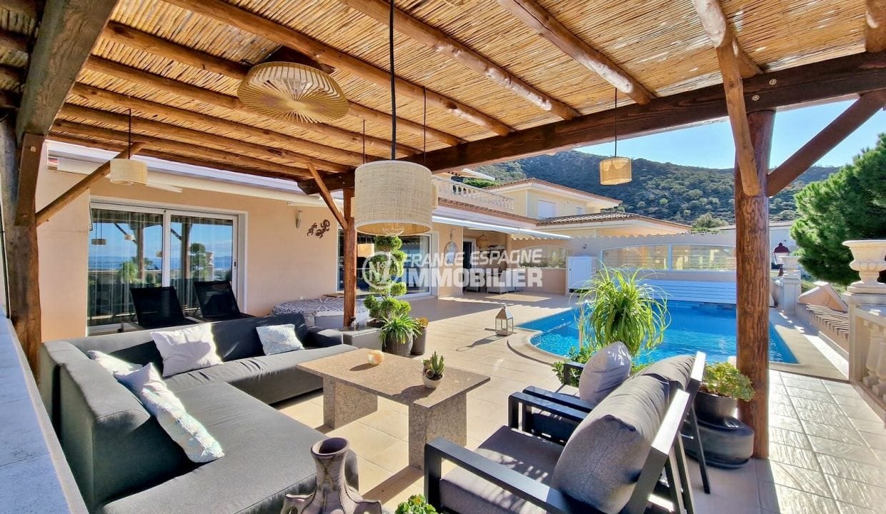 vente immobilière rosas: villa 7 pièces 250 m² vue panoramique, très belle terrasse