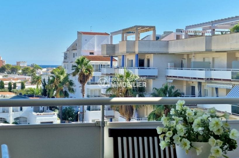 appartement à vendre à rosas espagne, 3 pièces 62 m² avec parking, aperçu mer depuis terrasse