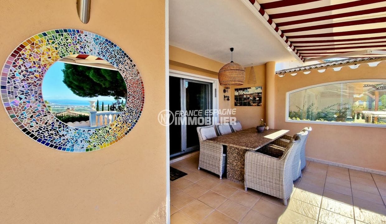immo center rosas: 7-room villa 250 m² panoramic view, summer dining room