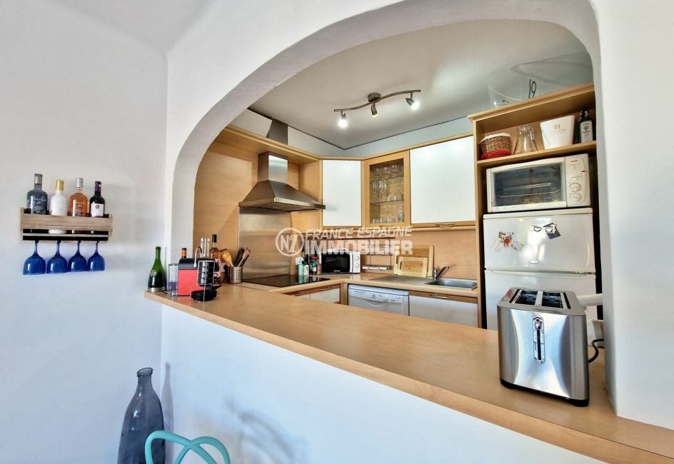 maison a vendre empuriabrava avec amarre, 4 pièces 72 m² vue sur canal, cuisine américaine