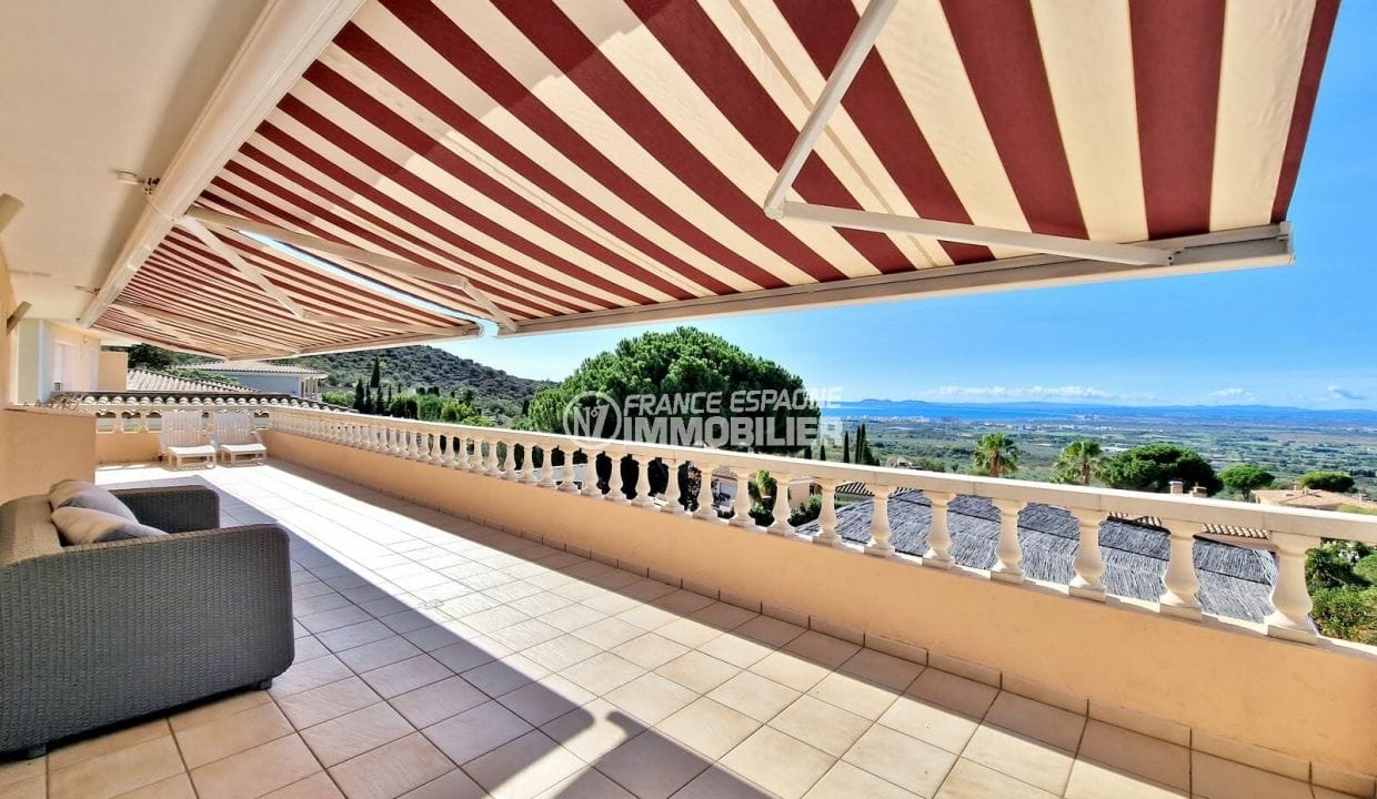 achat maison espagne rosas, 7 pièces 250 m² vue panoramique, grande terrasse