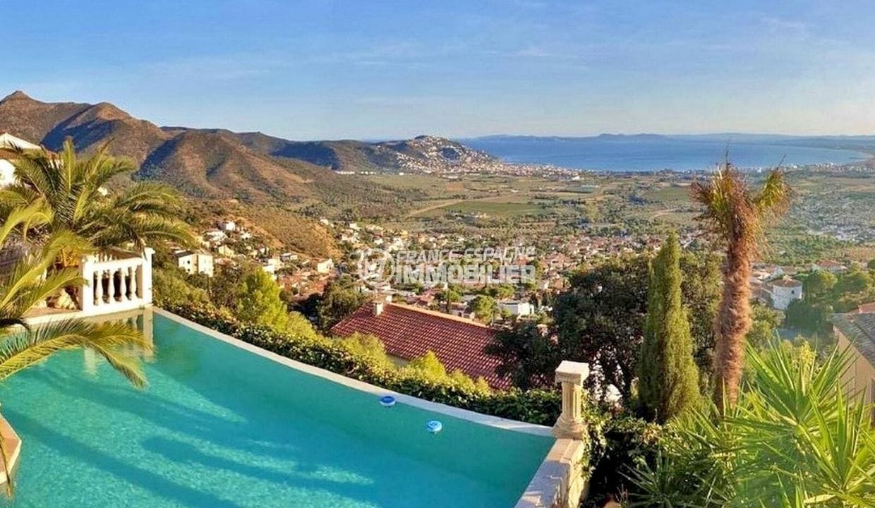 real estate sale rosas: villa 5 rooms 161 m² vue panoramique, swimming pool vue panoramique