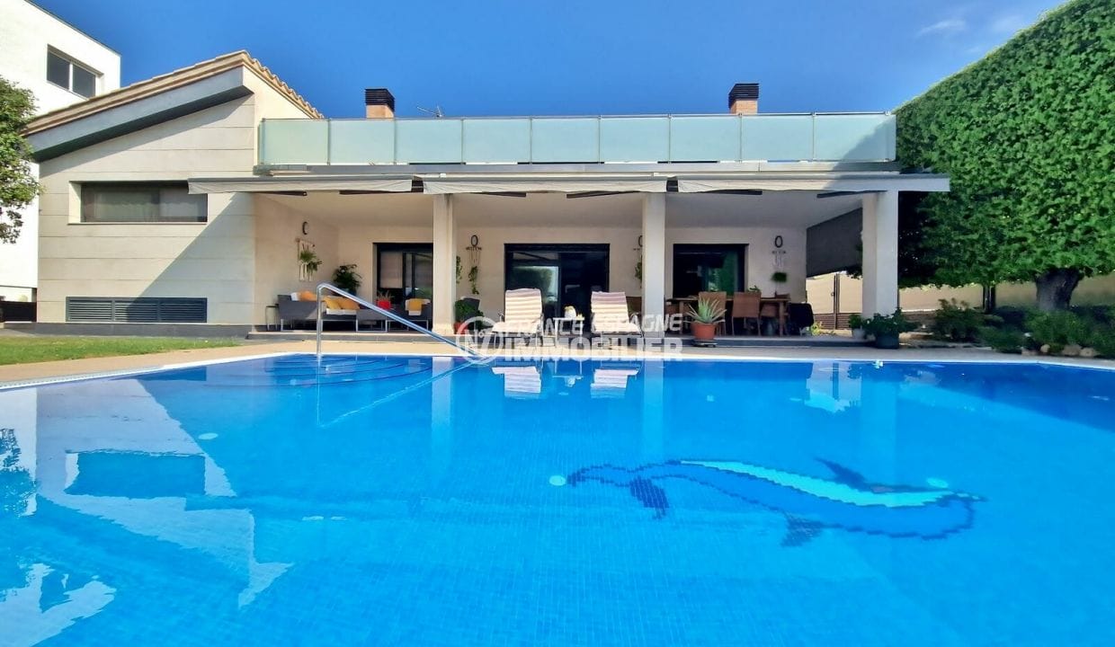 comprar casa rosas españa, 6 habitaciones 523 m² vista canal, gran piscina privada