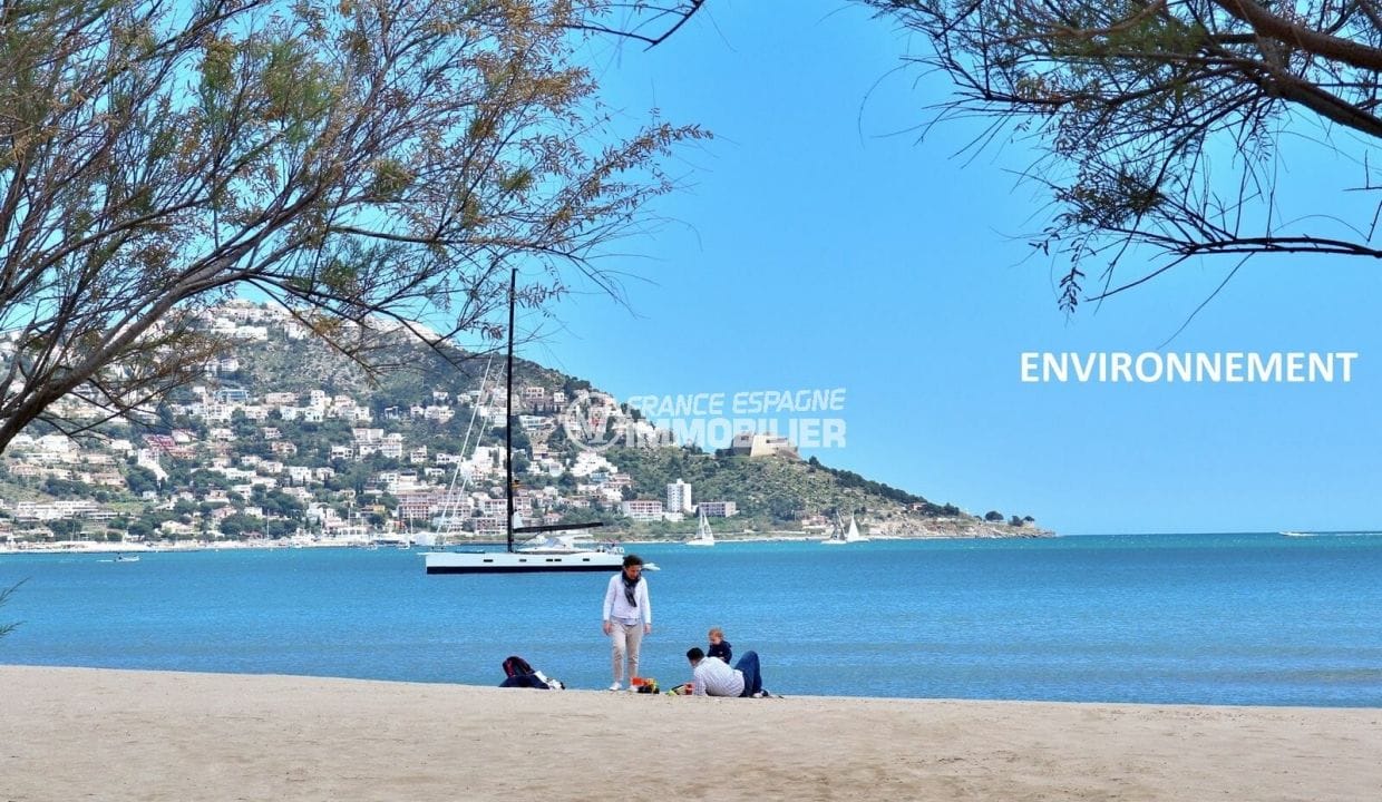 immo costa brava, 2 rooms 43 m² beautiful view, family on the beach of roses